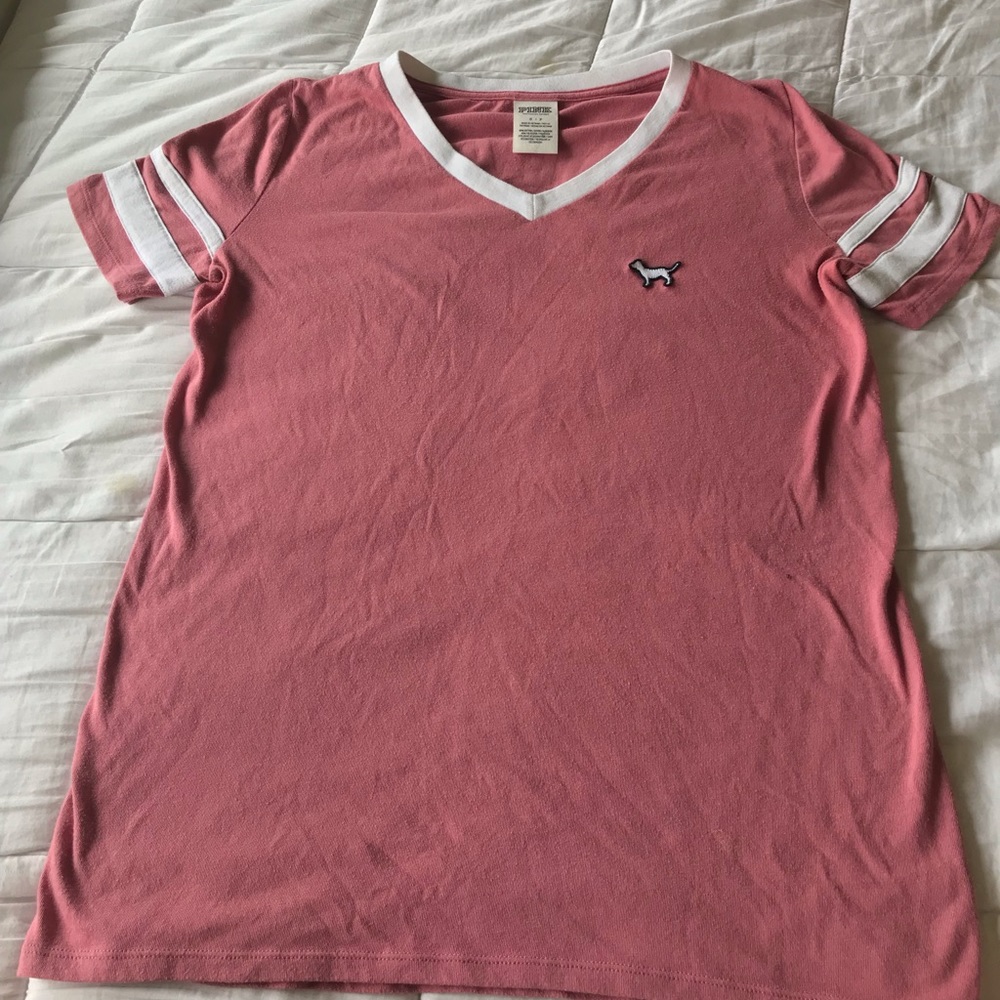 Pink Victoria’s Secret tee
